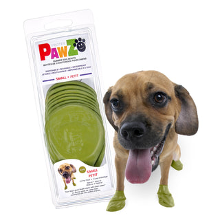 PawZ Rubber Dog Boots, 12 Boots, Olive