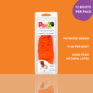 PawZ Rubber Dog Boots, 12 Boots