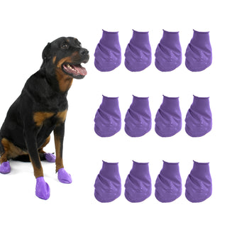 PawZ Rubber Dog Boots, 12 Boots, Classic Colors