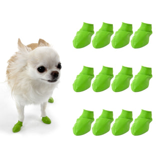 PawZ Rubber Dog Boots, 12 Boots, Classic Colors