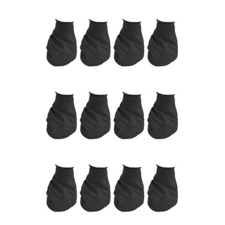 PawZ Rubber Dog Boots, 12 Boots, Black