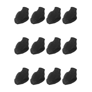 PawZ Rubber Dog Boots, 12 Boots, Black