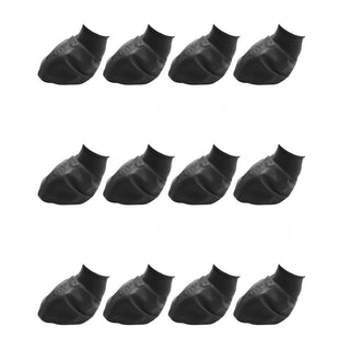 PawZ Rubber Dog Boots, 12 Boots, Black