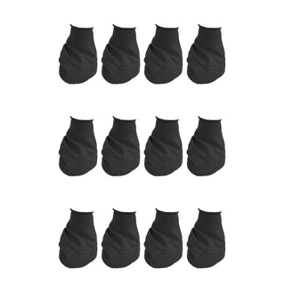 PawZ Rubber Dog Boots, 12 Boots, Black
