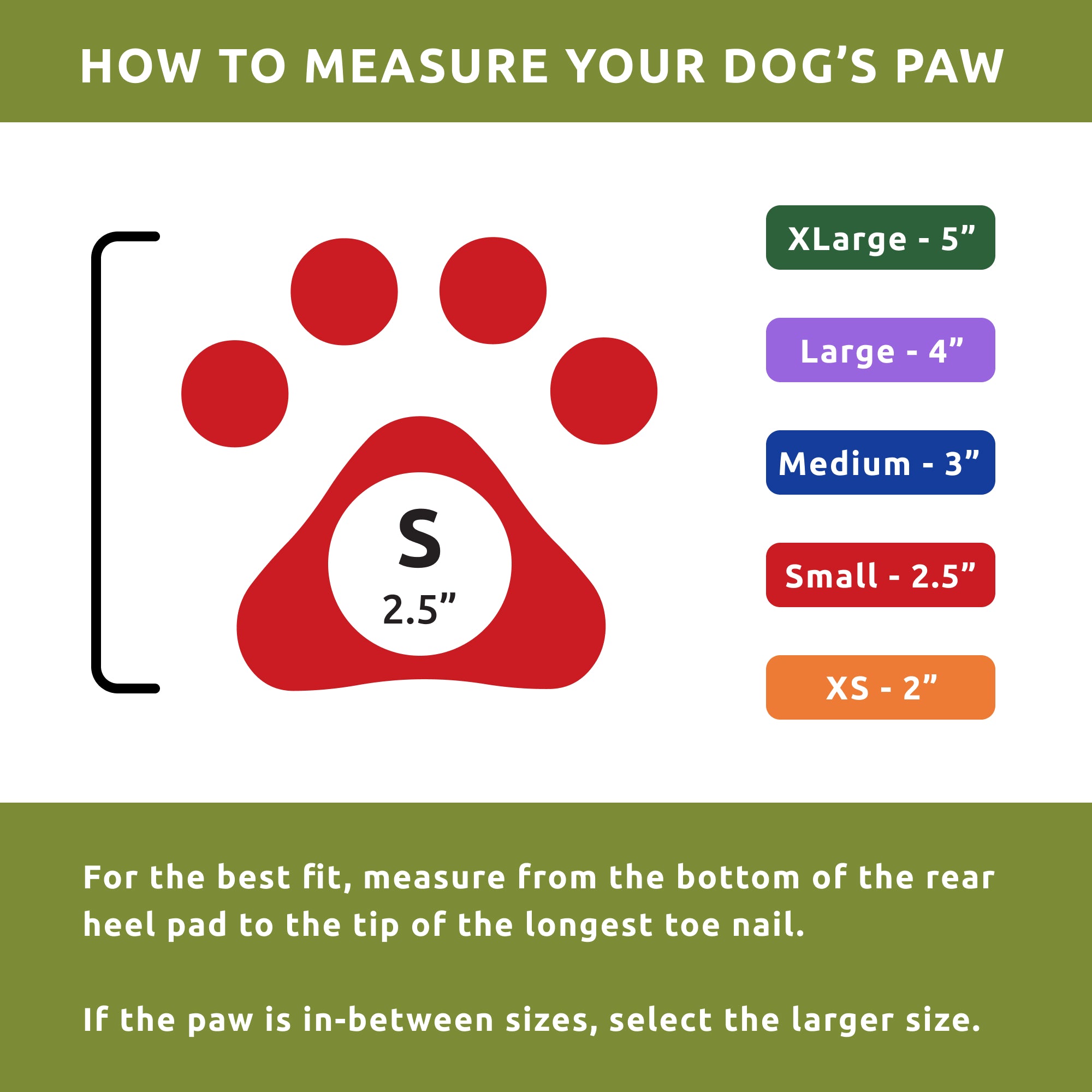 Measuring dog paws for hot sale boots