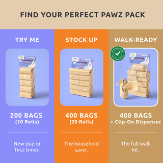 PawZ Poop Bags - 50% Post-Consumer Recycled Content