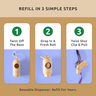 PawZ Poop Bags - 50% Post-Consumer Recycled Content