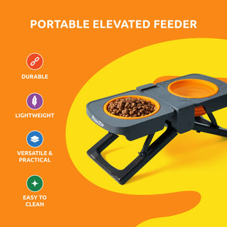 PawZ Elevated Travel Feeder