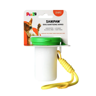 PawZ SANIPAW® Unscented, Odor-Eliminating Paw Wipes for Dogs