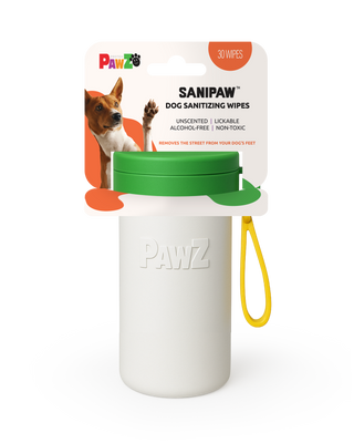 PawZ SANIPAW® Unscented, Odor-Eliminating Paw Wipes for Dogs